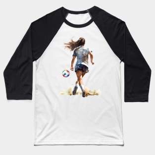Girl Soccer Player Baseball T-Shirt